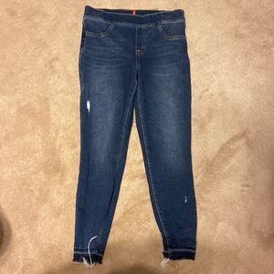 Spanx distressed skinny jeans size L